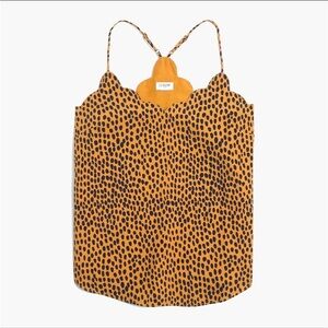 J. Crew Women's Spotted Camisole - Orange and Black